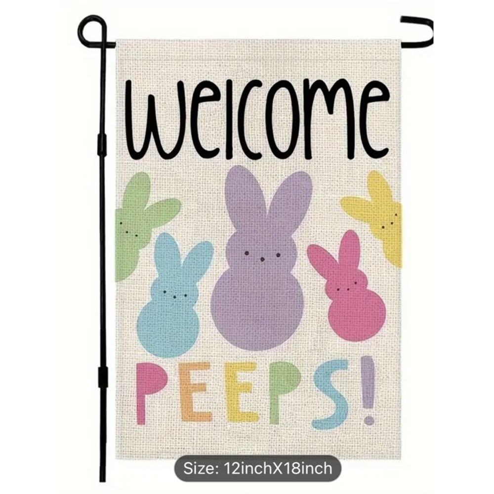 Easter Decorations Easter Garden Flag Outdoor Yard Farmhouse Decoration 12×18”